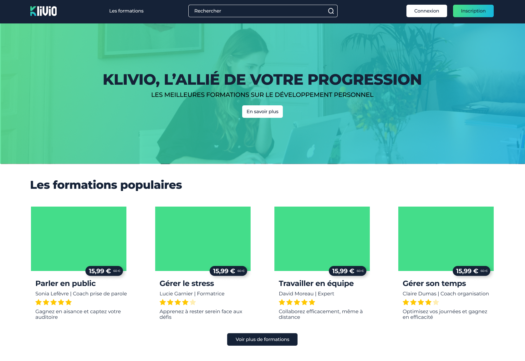 Photo Projet Klivio Site Internet