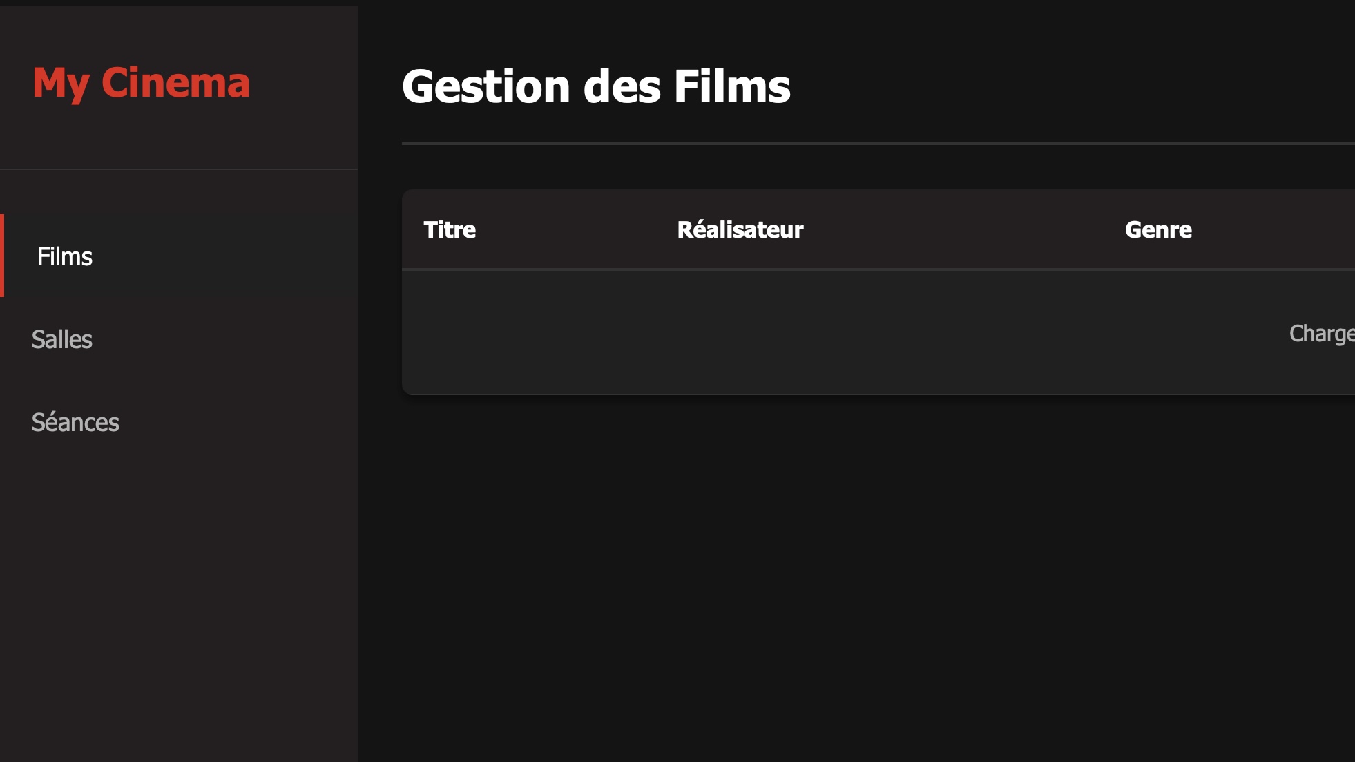 Photo Projet My Cinema Epitech